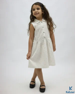 White Patterned Dress