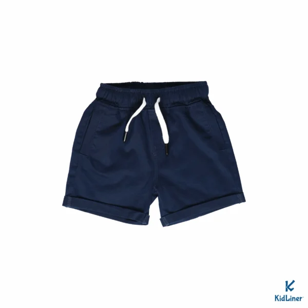 Navy Chino Gabardine Shorts - Image 1