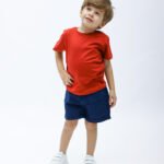 Basic T-shirt & Gabardine shorts (Red)