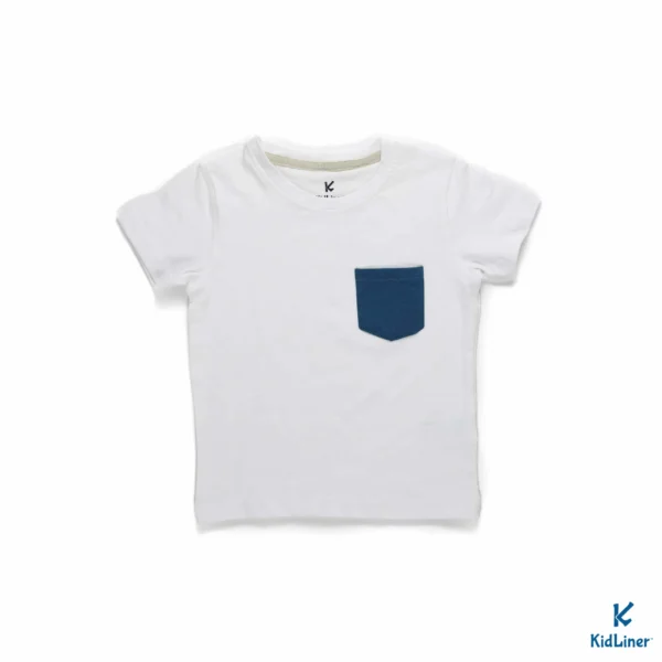 White T-shirt With Pocket - Image 1