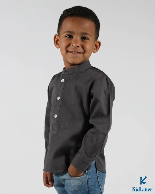 Dark Gray Long Sleeve Shirt - Image 1