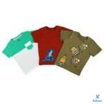 T-Shirt Set (3 Pack) "Greeny White , Stitch , Minions"