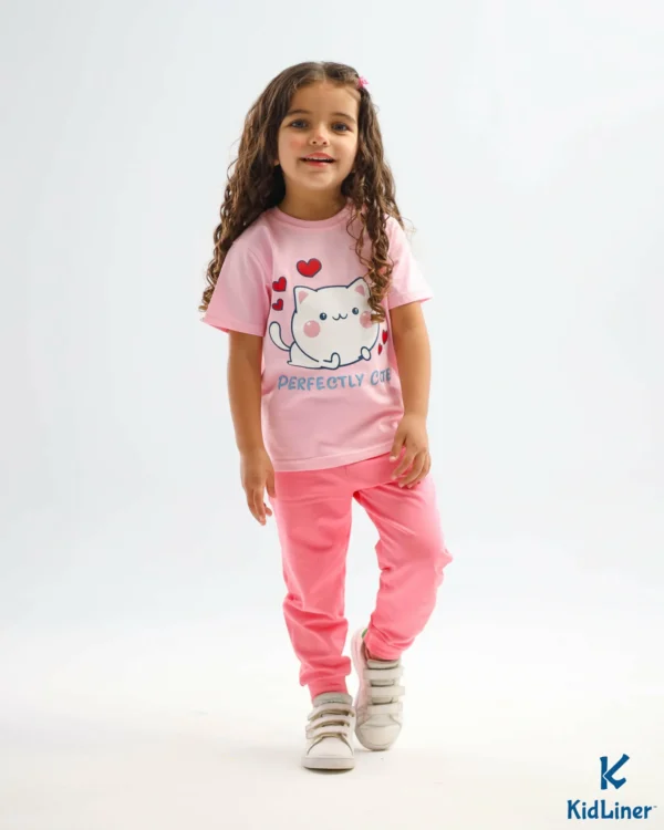 Pink Kitty (Set) T-shirt & Sweatpants - Image 4