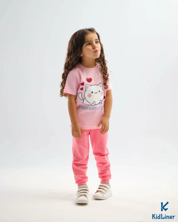 Pink Kitty (Set) T-shirt & Sweatpants - Image 3