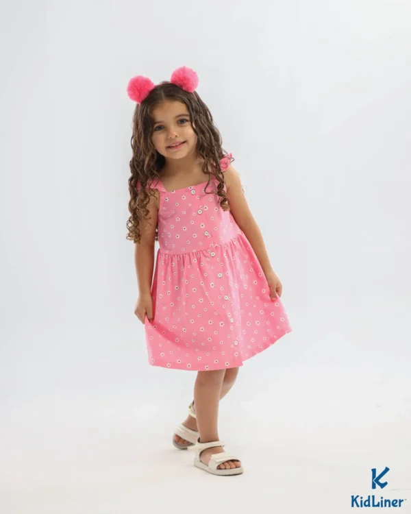 Pink Rose-Floral Dress - Image 3