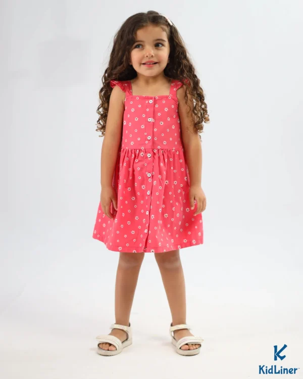 Watermelon-Floral Dress - Image 2