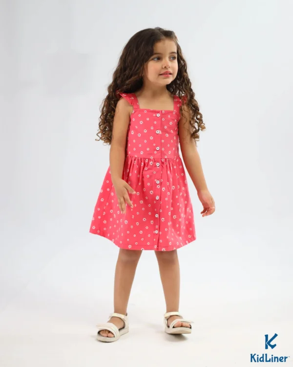 Watermelon-Floral Dress - Image 3