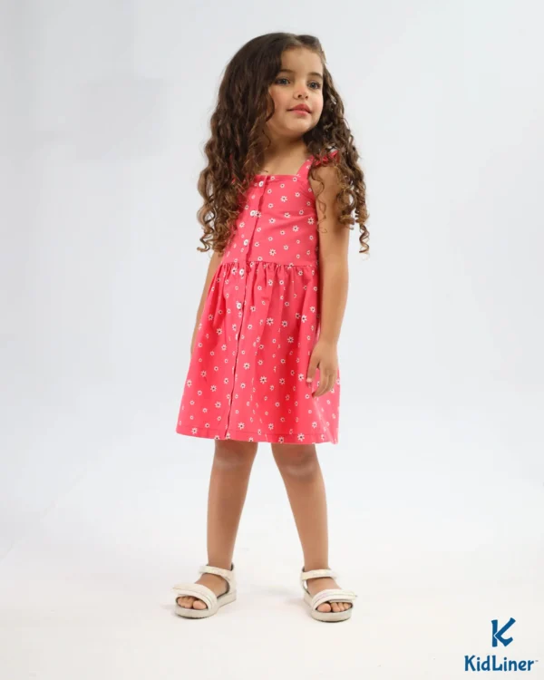 Watermelon-Floral Dress - Image 1