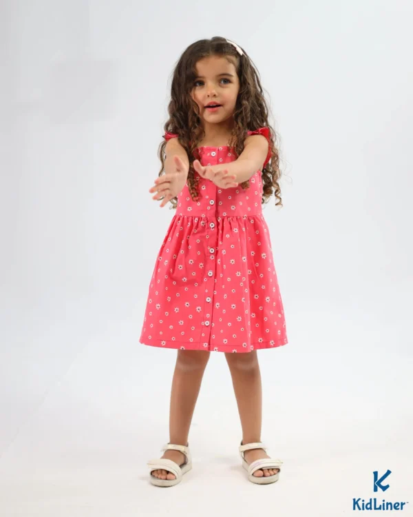 Watermelon-Floral Dress - Image 4