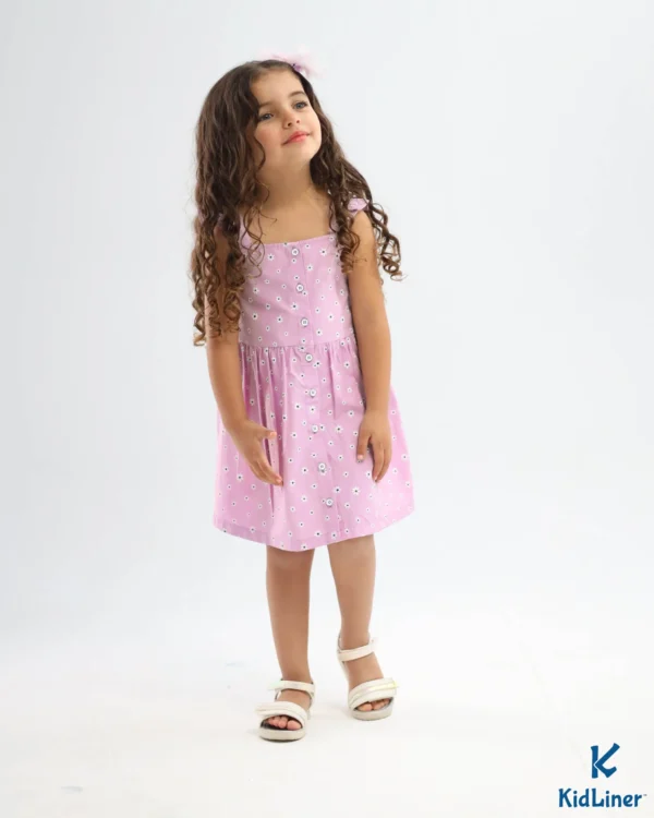 Lavender-Floral Dress - Image 6