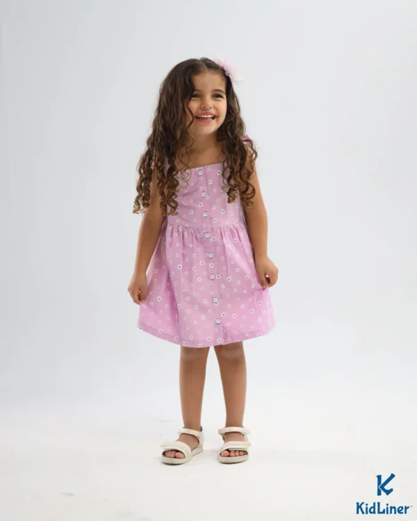 Lavender-Floral Dress - Image 5
