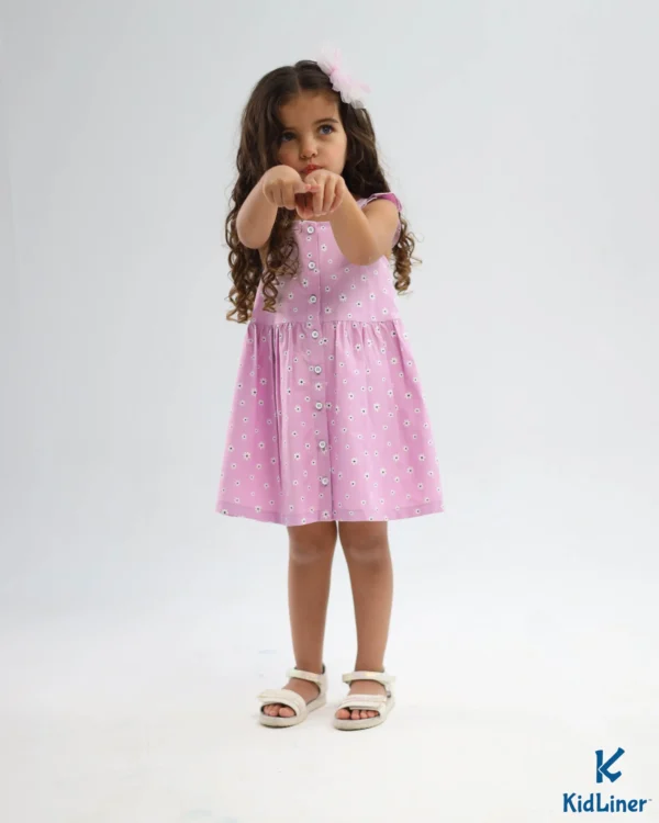 Lavender-Floral Dress - Image 4