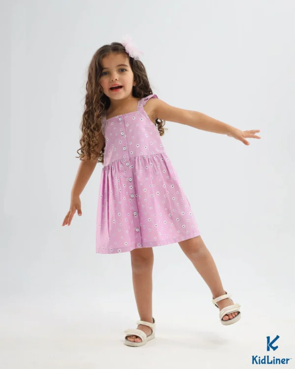 Lavender-Floral Dress - Image 7