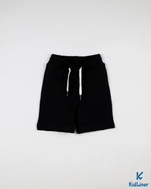 Black Cotton Shorts