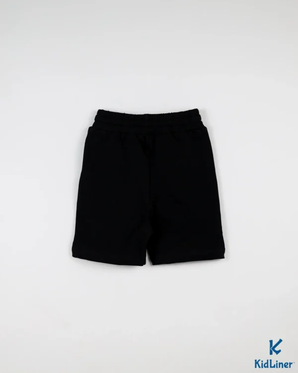 Black Cotton Shorts - Image 2