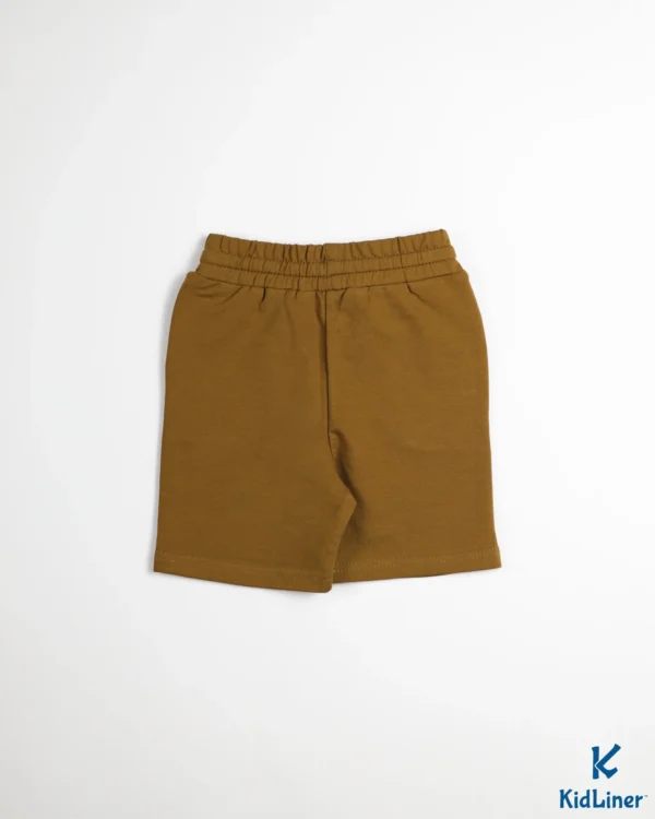 Camel Brown Cotton Shorts - Image 2